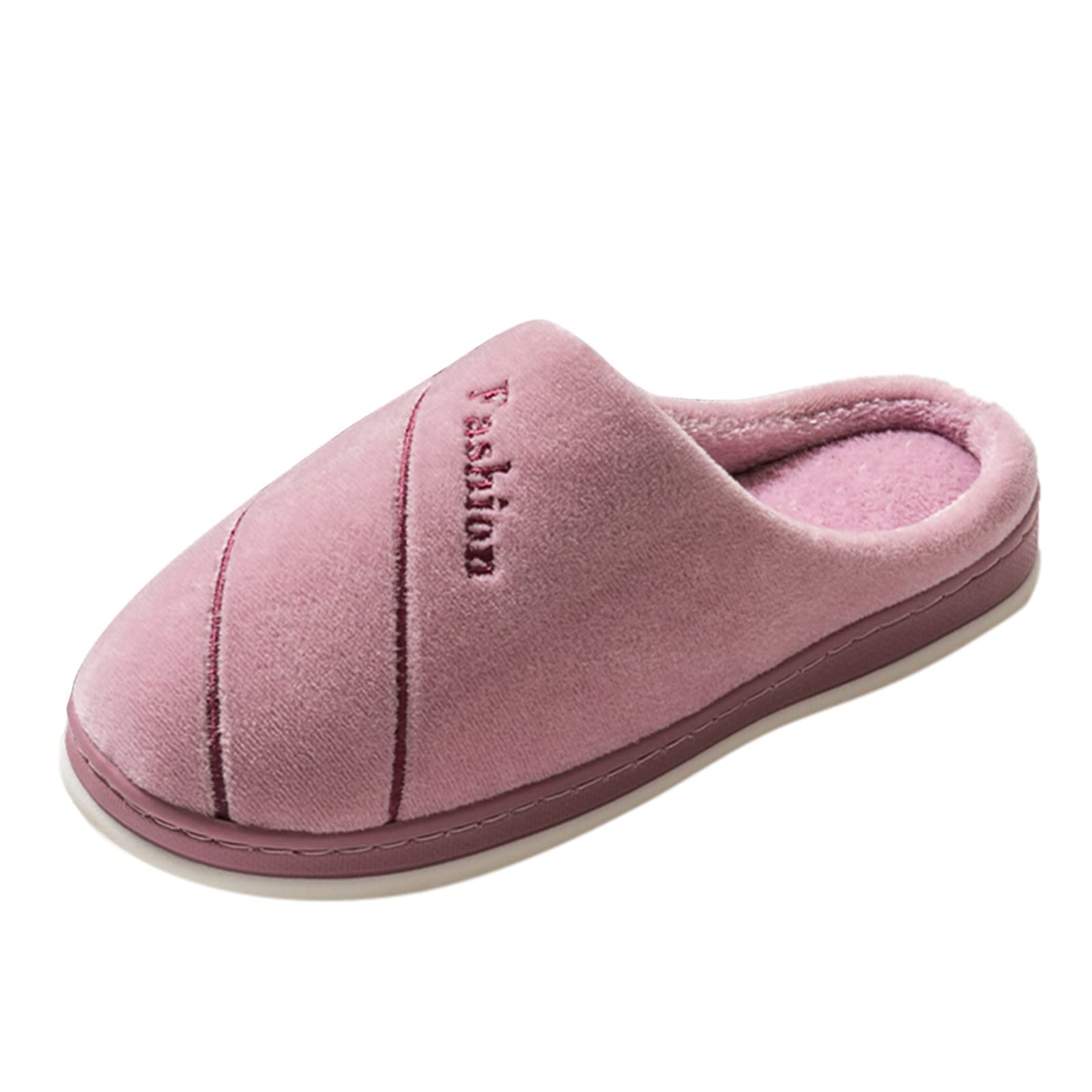 Cozy Plush Winter Slippers for Women - Warm Fuzzy House Shoes with Open Toe Design, Non-Slip Sole for Indoor Comfort - Perfect for Couples, Home Relaxation & Cold Weather Lounging
