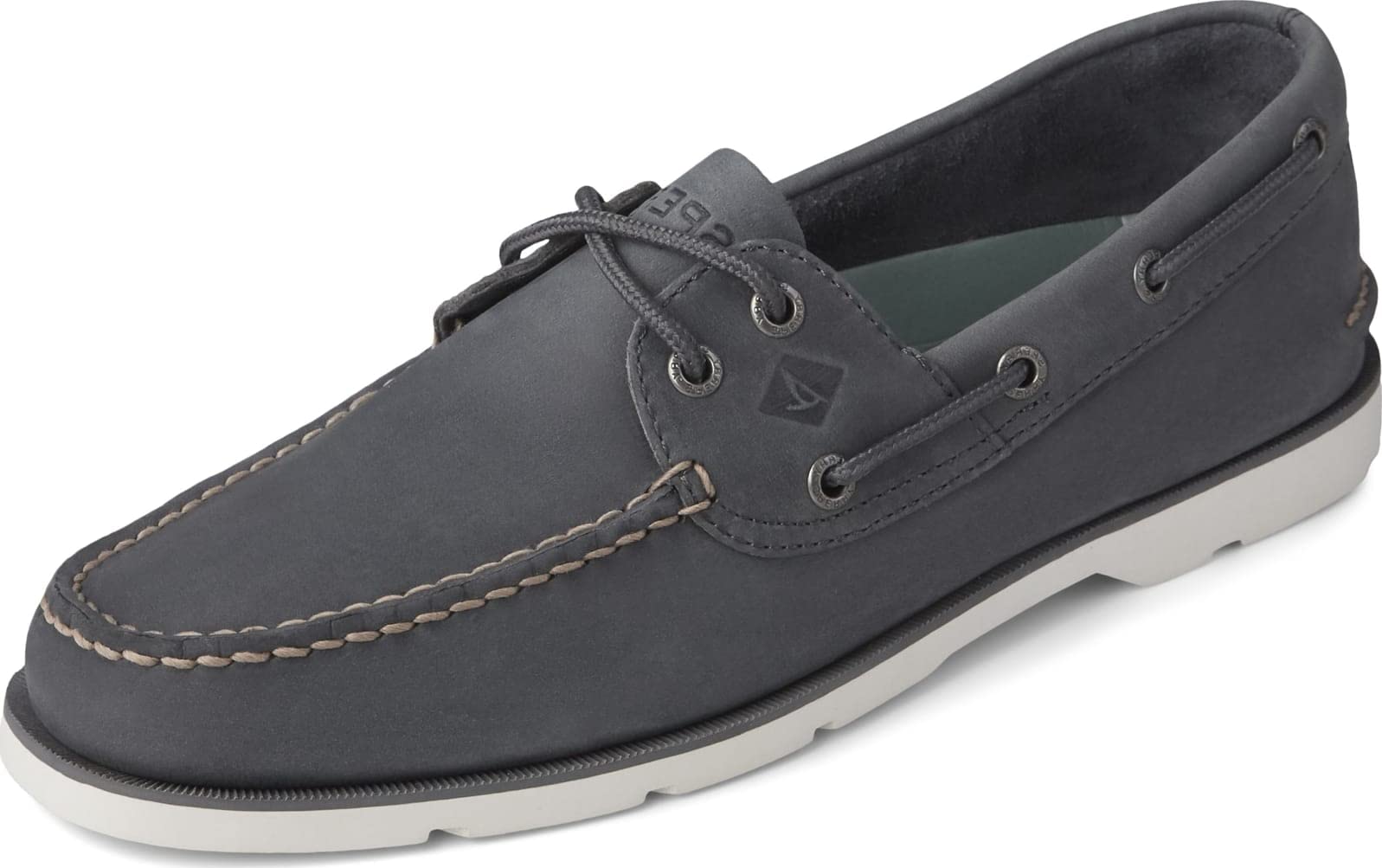 Sperry Leeward 2-Eye Oil Balsam Leather Boat Shoes for Men - Non-Slip Deck Shoes for Sailing, Boating & Casual Wear - Classic Comfortable Slip-On Shoes for Everyday Use