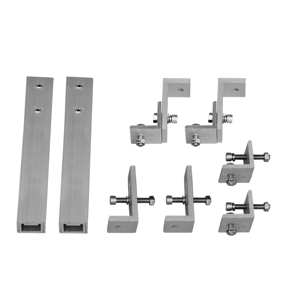 Renogy 100W Solar Panel Flat Roof Tilt Mount Kit - Adjustable Angle for Maximum Sun Exposure | Perfect for RV, Boat, Shed & Off-Grid Power Systems