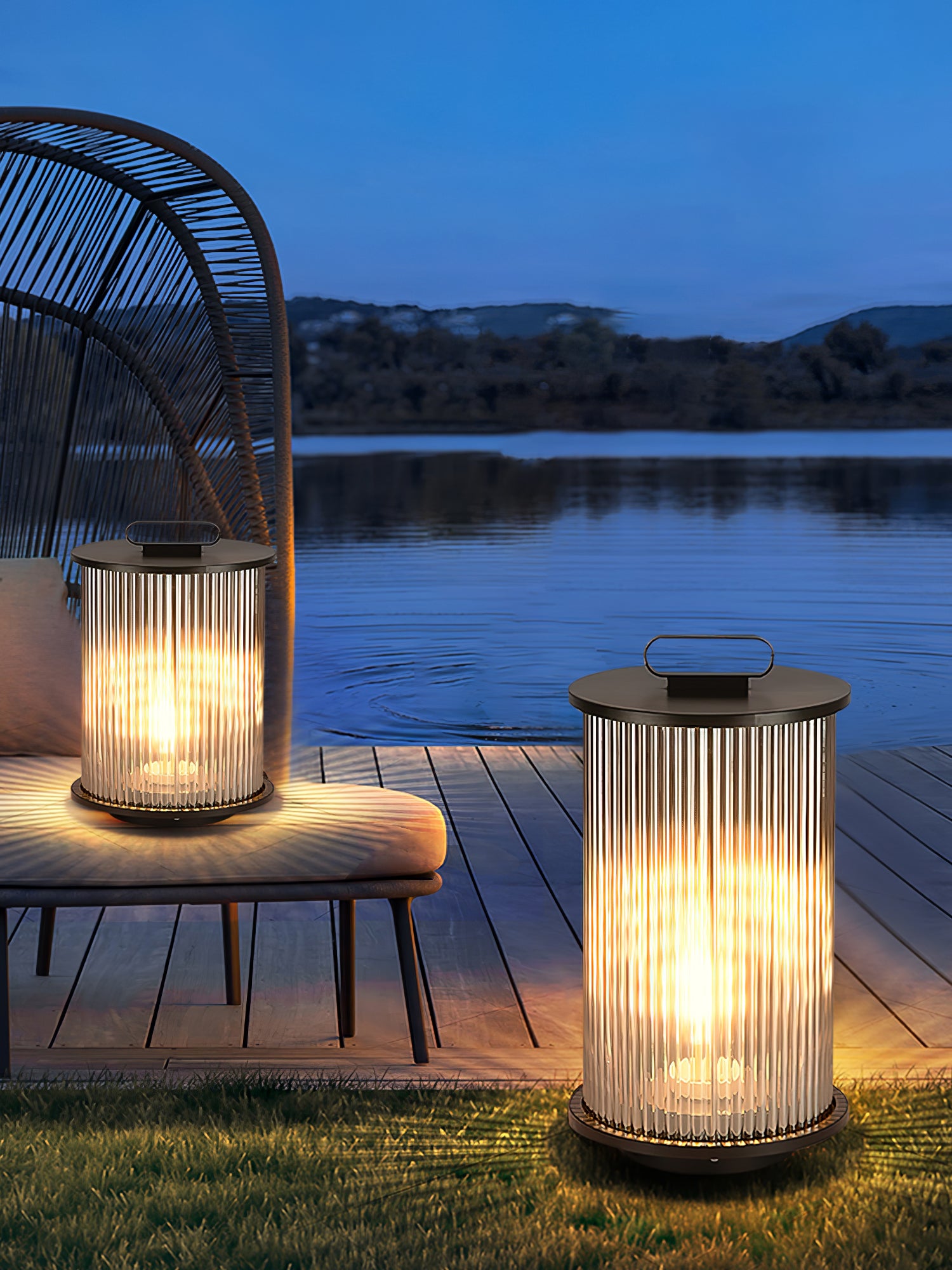 Solar Powered Outdoor Lantern Lights - Waterproof Garden Lighting for Patio, Yard, Pathway & Landscape Decoration