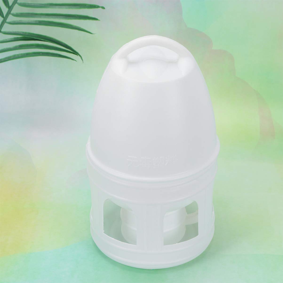 1pc Automatic Pet Quail Waterer - Clear Hanging Water Bottle for Chicken Coop, Bird Feeder & Bee Suit | Pigeon Racing Feeder (White) | Perfect for Small Pets, Poultry & Beekeeping
