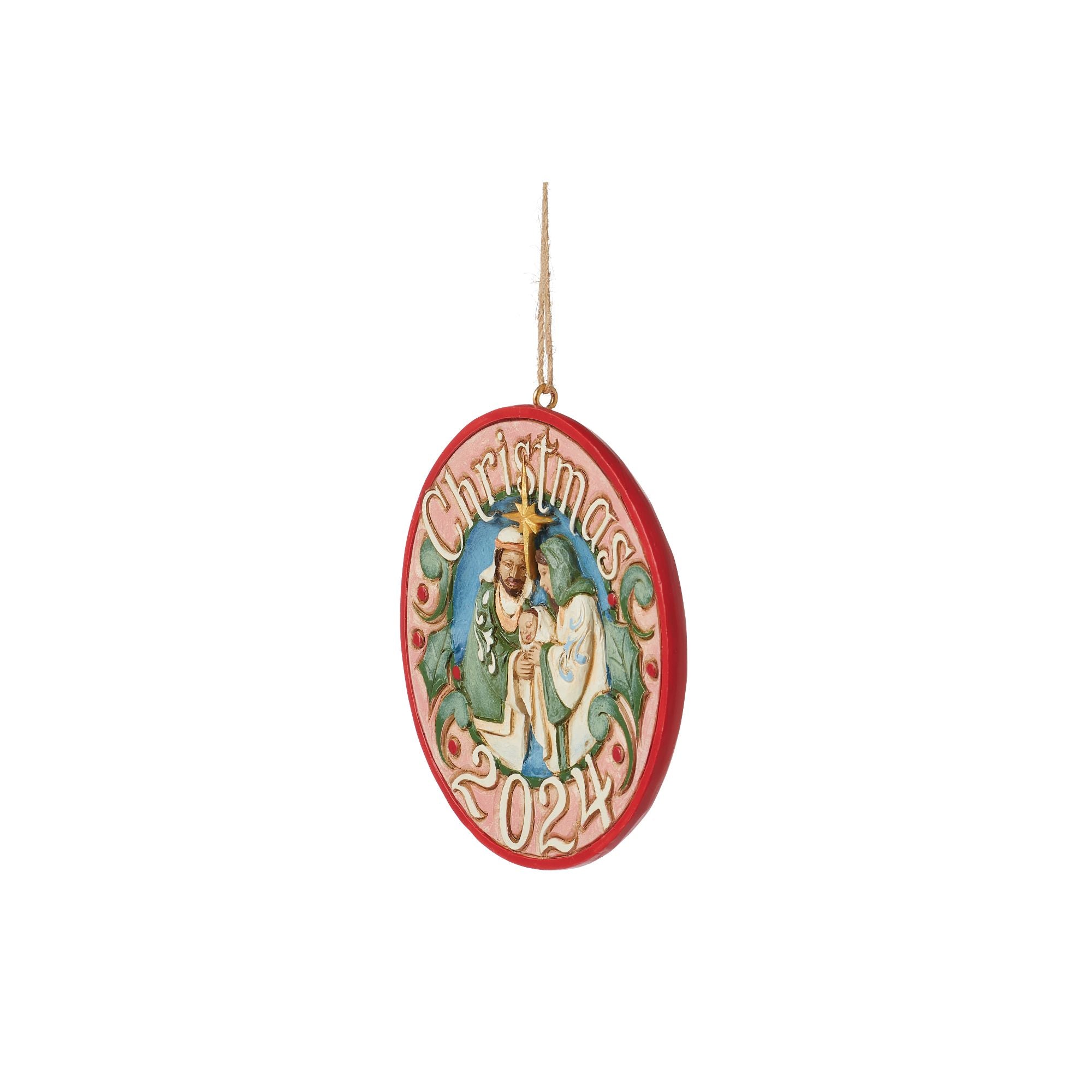 2024 Dated Family Ornament - Personalized Christmas Keepsake for Holiday Decor & Family Memories | Perfect for Tree Decorations, Gift Giving & Festive Home Decor