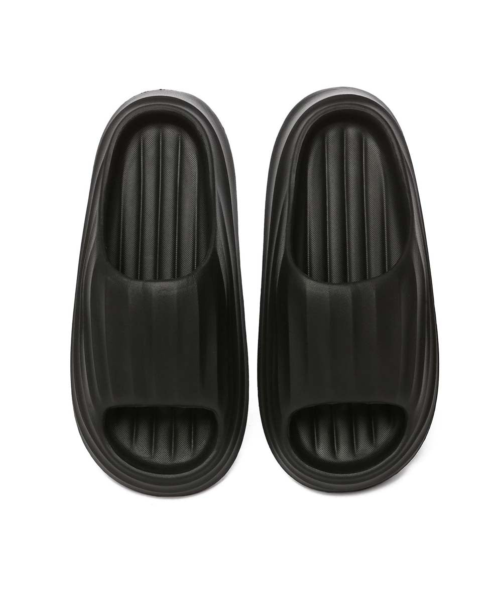 Men's Ripple Air Slides - Lightweight Comfortable Summer Sandals for Walking, Beach & Pool - Breathable Slip-On Slides for Men