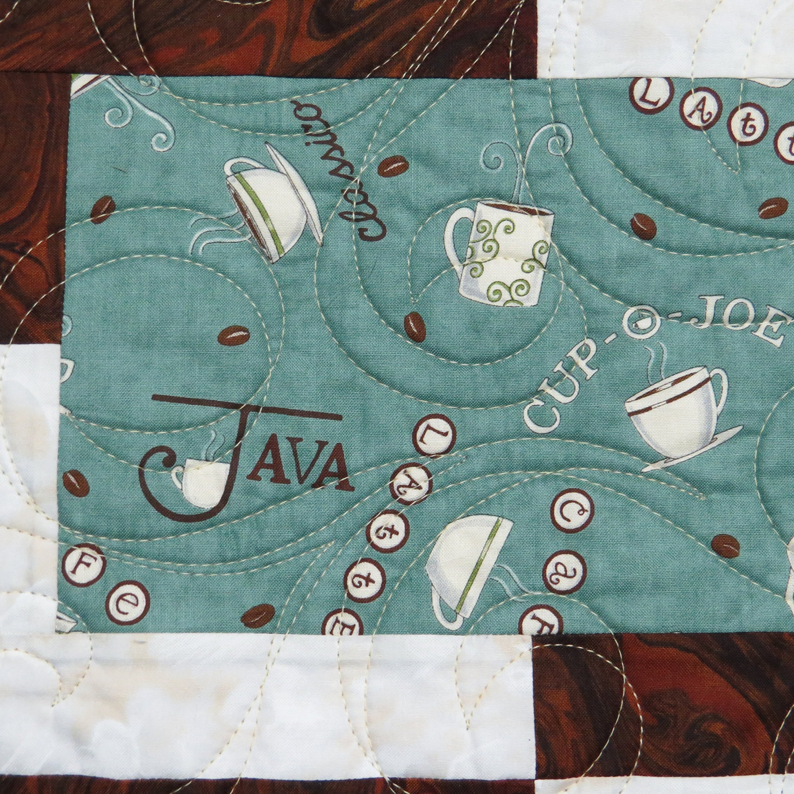 Premium Teal Coffee Placemats Set of 4 - Non-Slip Heat Resistant Table Mats for Dining, Kitchen & Office Use