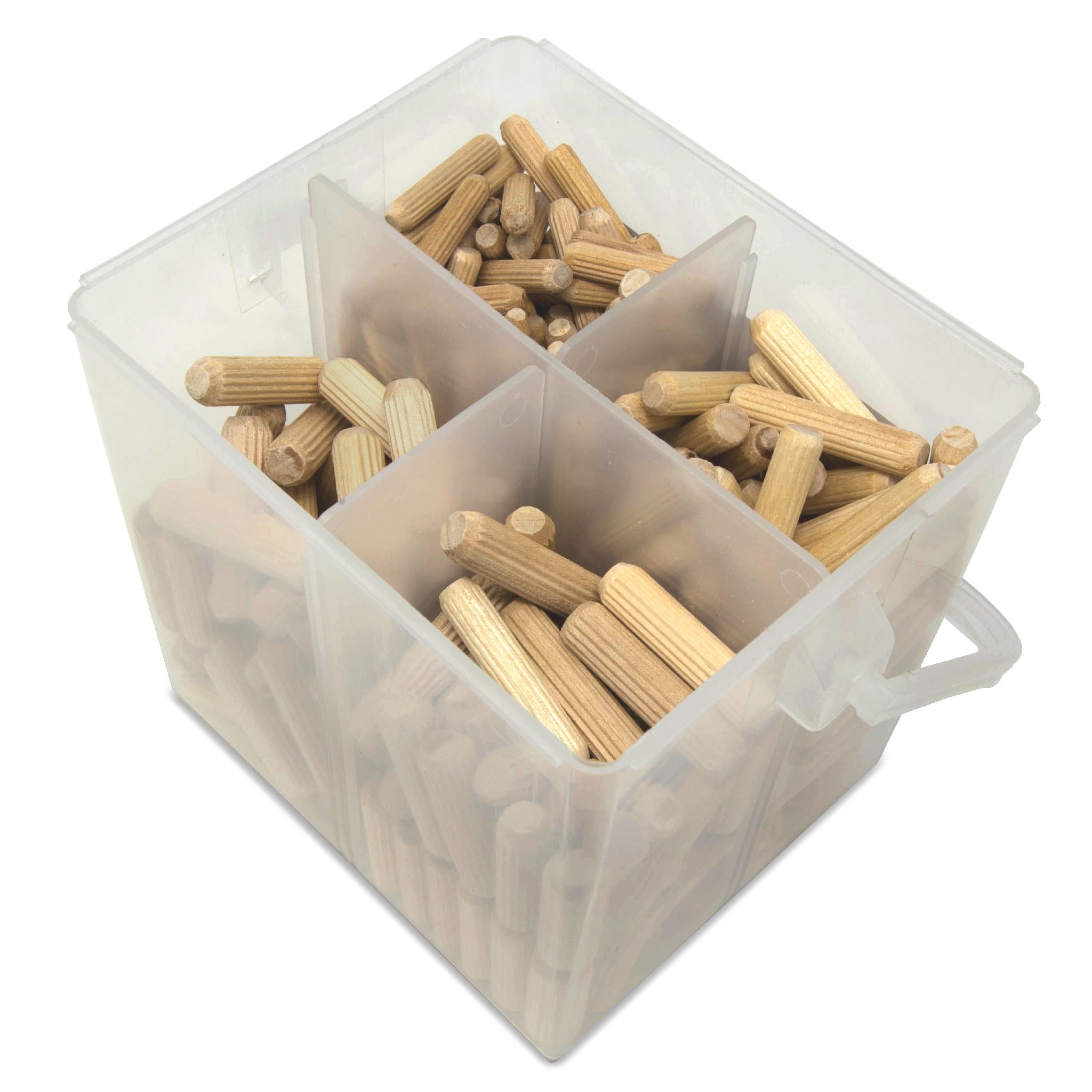 WEN JN400D 400-Piece Fluted Dowel Pin Assortment Kit - 1/4