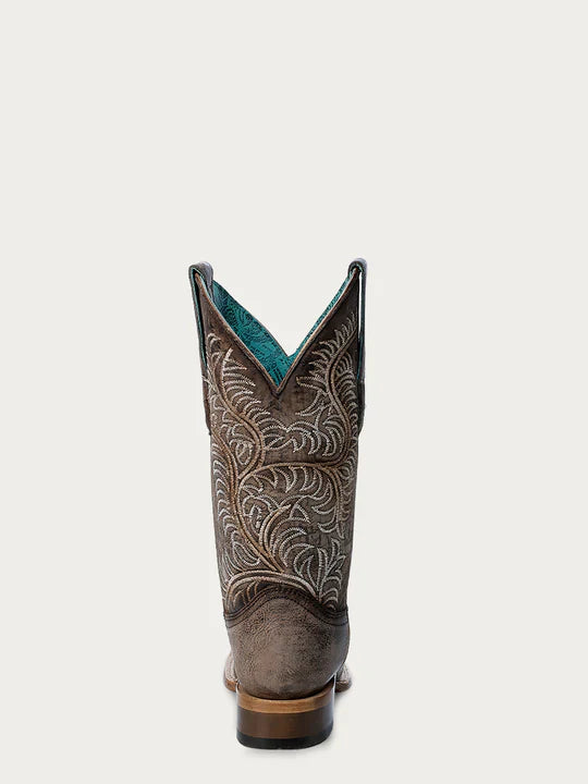 Z5257 Women's White Embroidered Tan Snip Toe Cowboy Boots - Perfect for Western Rides, Country Concerts & Fashion Outfits