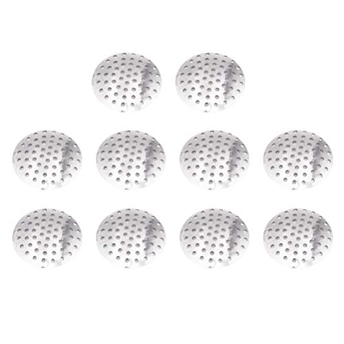 Exceart 100pcs Silver 16mm Hollow Iron Mesh Hair Clip Base Tray - DIY Barrettes, Hairpins & Headdress Craft Supplies for Wedding, Cosplay & Costume Making