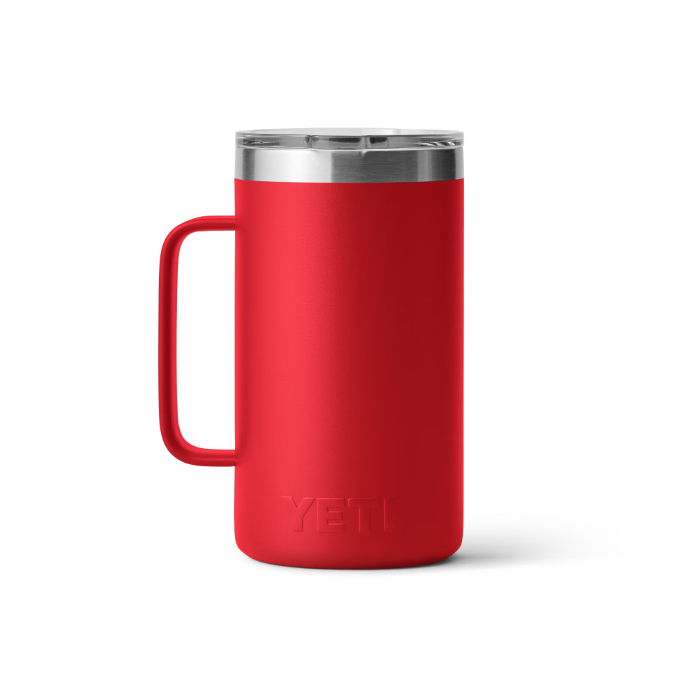 Yeti Rambler 24 oz Stainless Steel Insulated Mug with MagSlider™ Lid - Keeps Drinks Hot/Cold for Hours - Perfect for Camping, Travel & Office Use