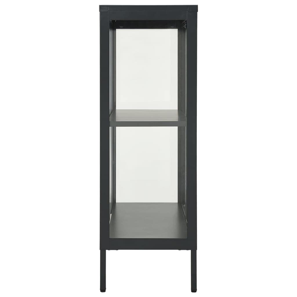FAMIROSA Modern Steel Sideboard Cabinet with Adjustable Shelf - 29.5