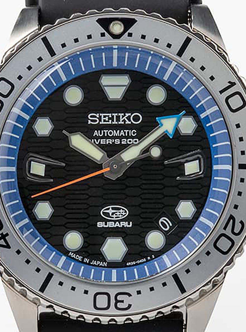 SEIKO × SUBARU Automatic Diver's Watch 200m Water Resistant Japan Limited Edition - Perfect for Scuba Diving, Water Sports & Luxury Collectors