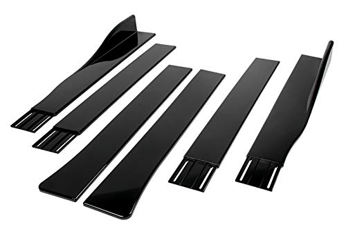 Q1-TECH 9-Piece Front Bumper Lip & Side Skirt Extensions Diffuser Kit for 2015-2018 Lexus RC300/RC350 - ABS Black Painted Front Lip Spoiler & Chin Splitter - Perfect for Car Enthusiasts & Street Racing Upgrades