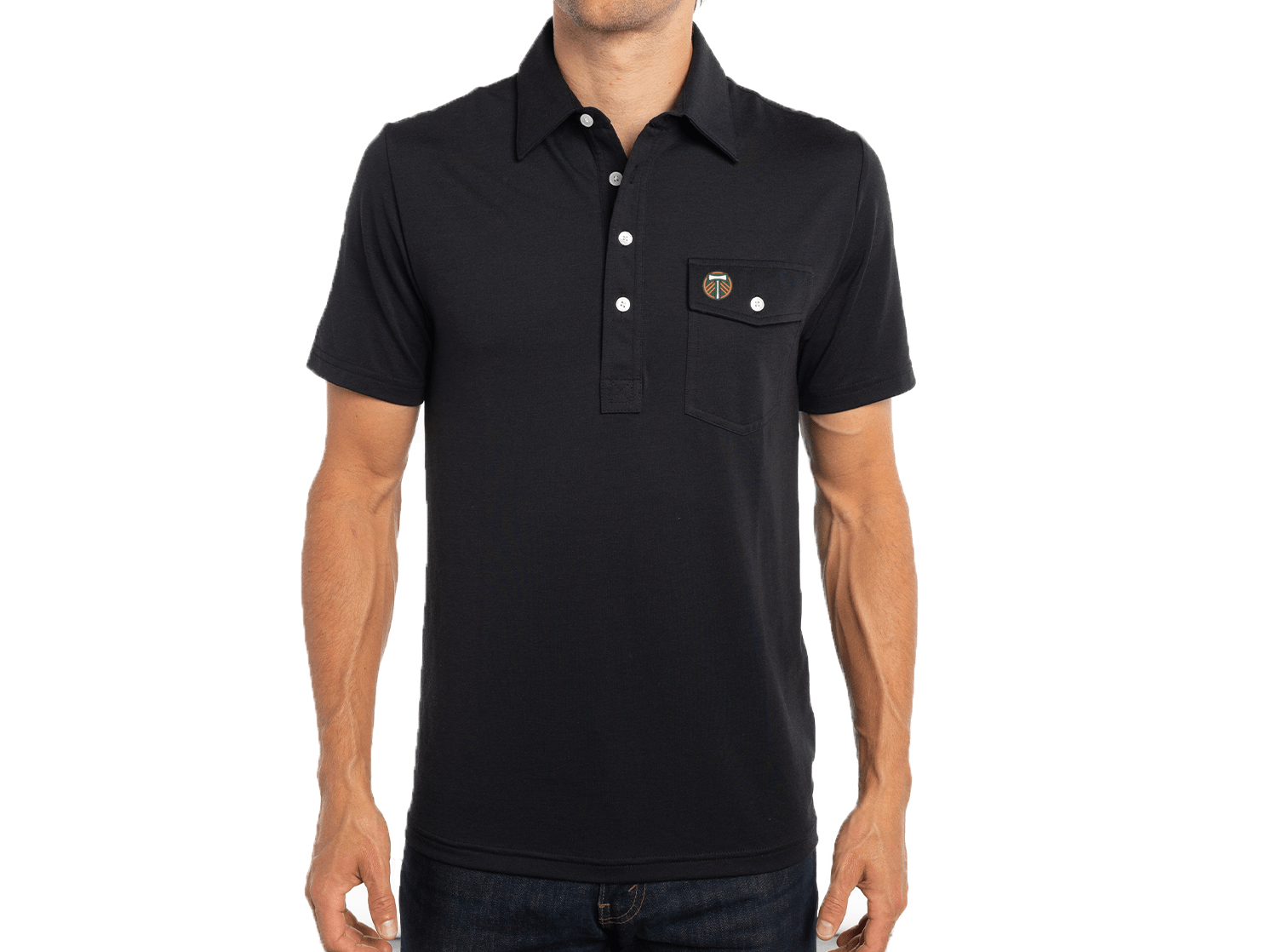 Portland Timbers Performance Players Shirt - Black Soccer Jersey with Axe Logo | Perfect for Matchdays, Training & Fan Support