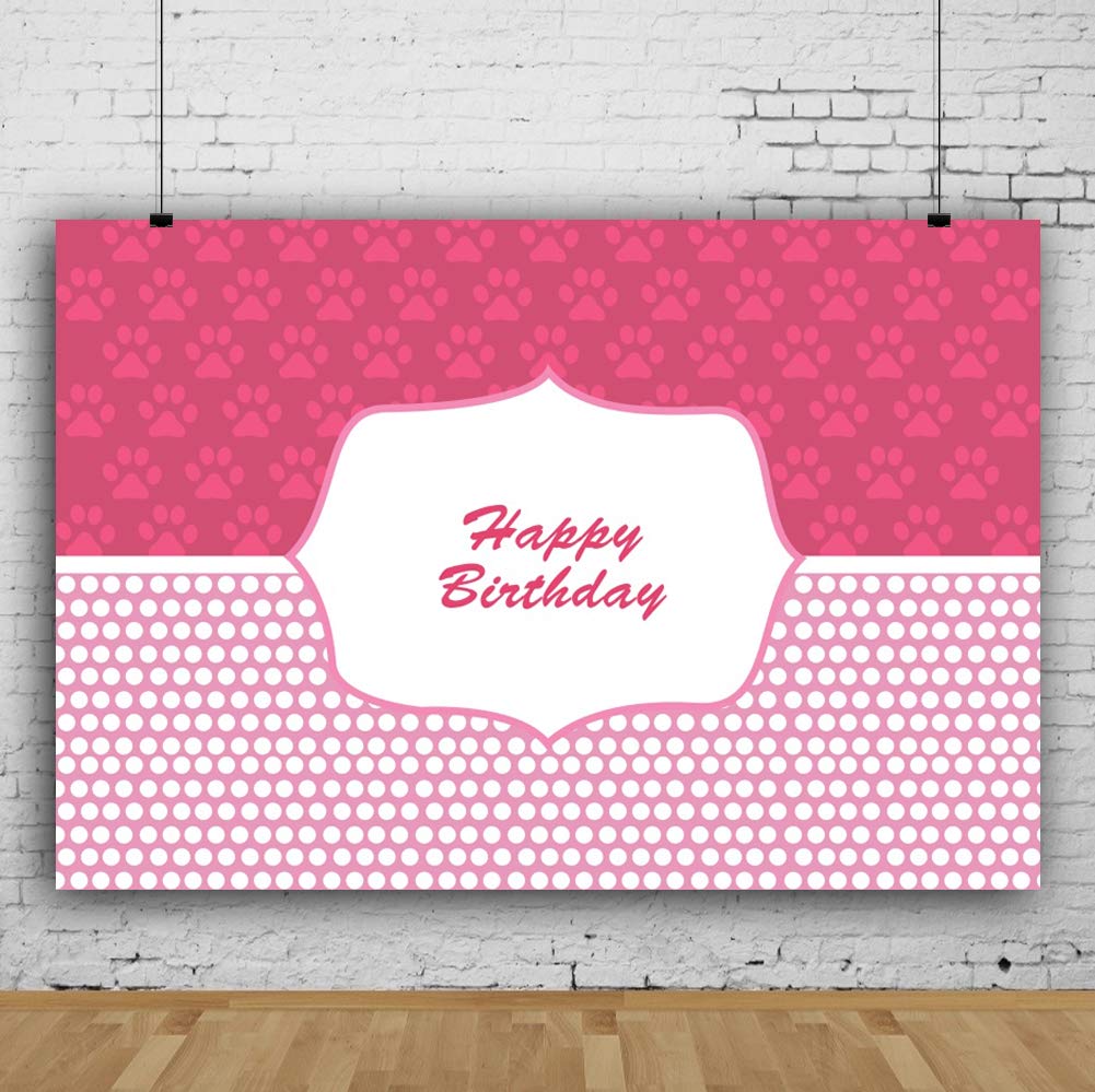 Yeele 5x3ft Happy Birthday Photography Backdrop - Vinyl Studio Background for Kids Birthday Party, Pet Photo Shoot, Boy & Girl Celebration Decorations | Perfect for Photo Booth, Studio Props, and Party Decor
