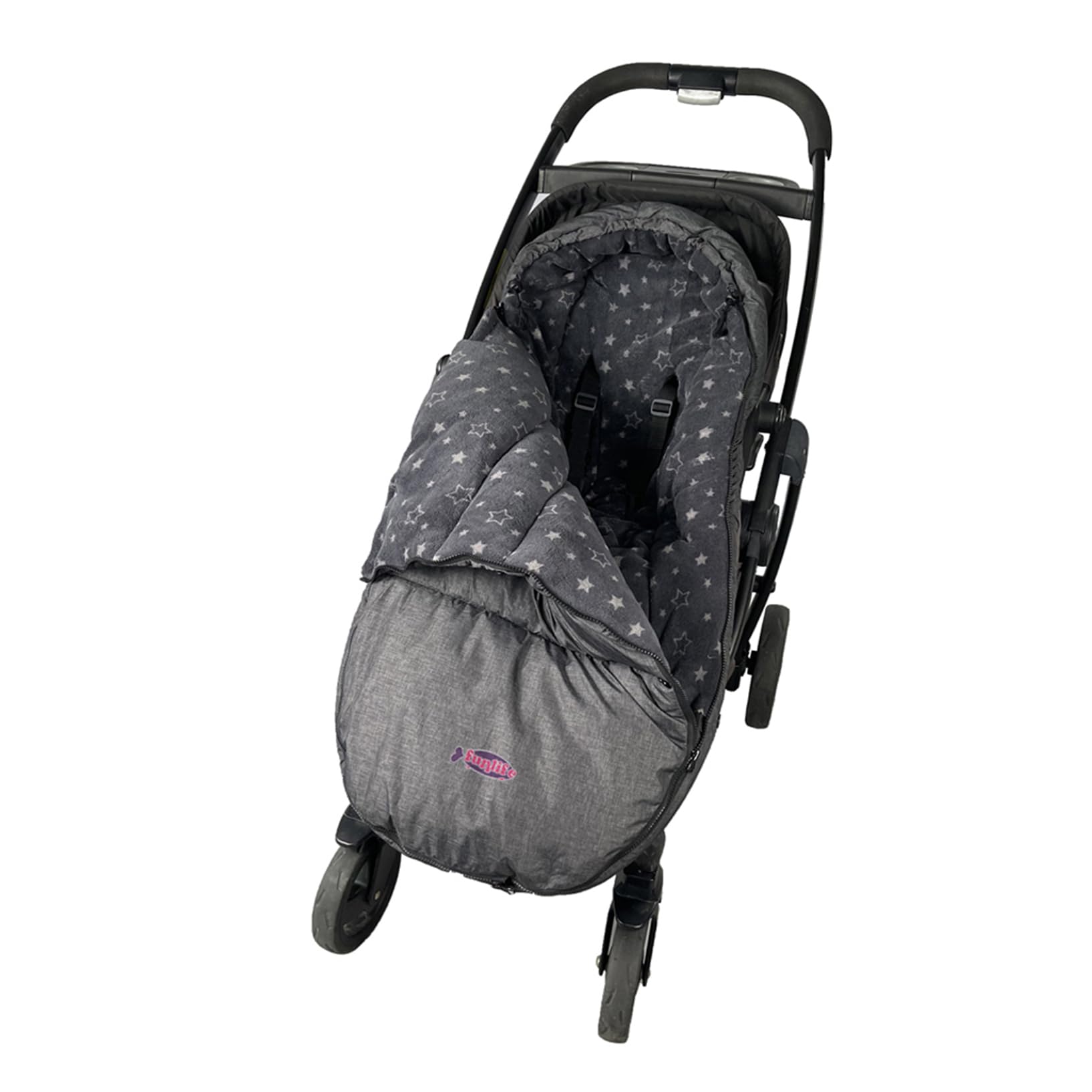 FunLife Adjustable Winter Stroller Bunting Bag for Toddlers 0-4T - Waterproof Removable Sleeping Bag with Front Height Adjustment - Perfect for Outdoor Walks, Shopping & Winter Travel