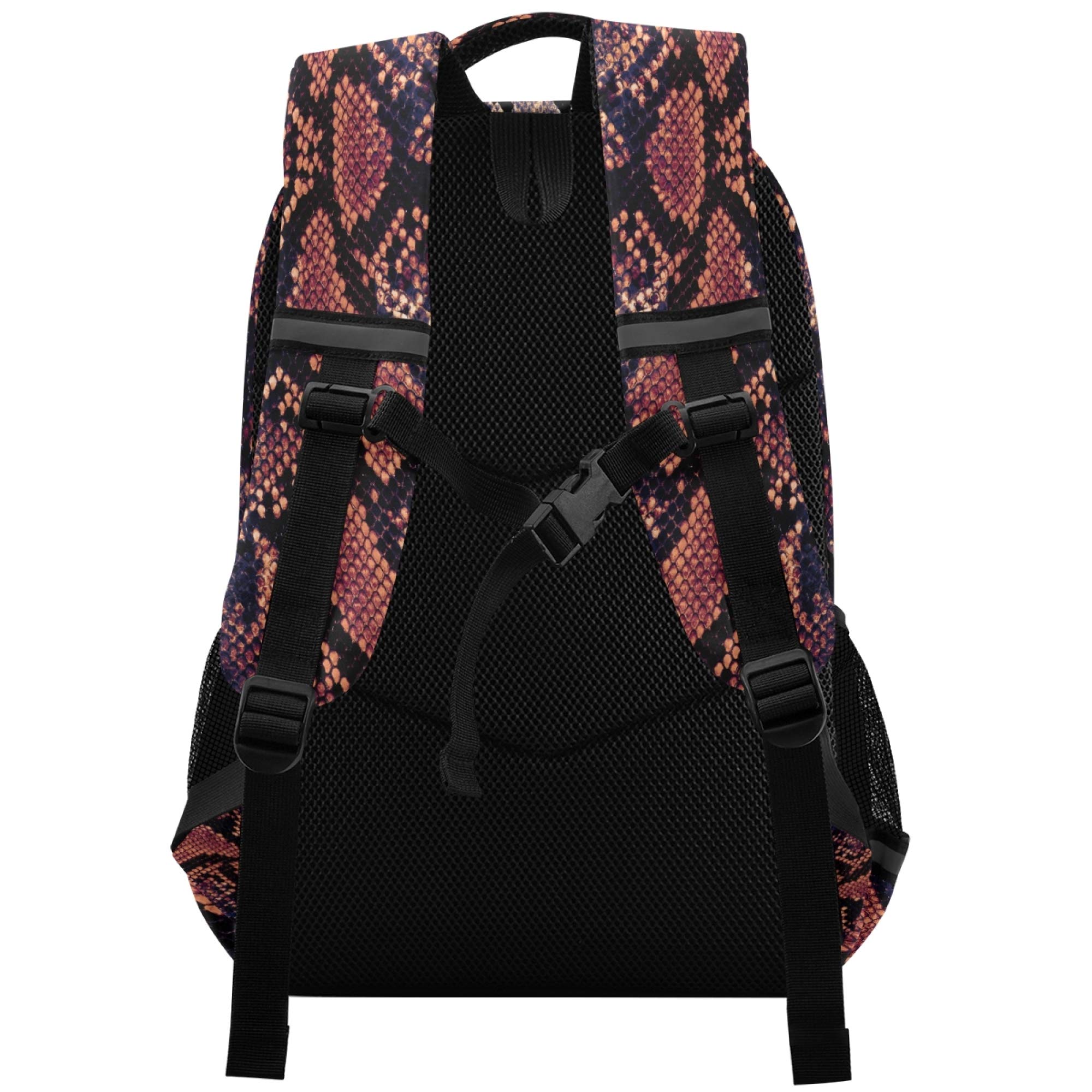 ALAZA Snake Print Animal Skin Backpack for Women & Men - Stylish Laptop Bag Fits 13, 14, 15.6 Inch Notebooks & Tablets - Perfect for School, Work & Travel