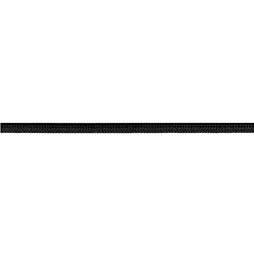 5-Yards 3mm Black Round Braided Cord - Premium Shoelaces Replacement, Drawstring for Bags & Hoodies, DIY Craft Supplies for Jewelry Making, Sewing Projects & Home Decor