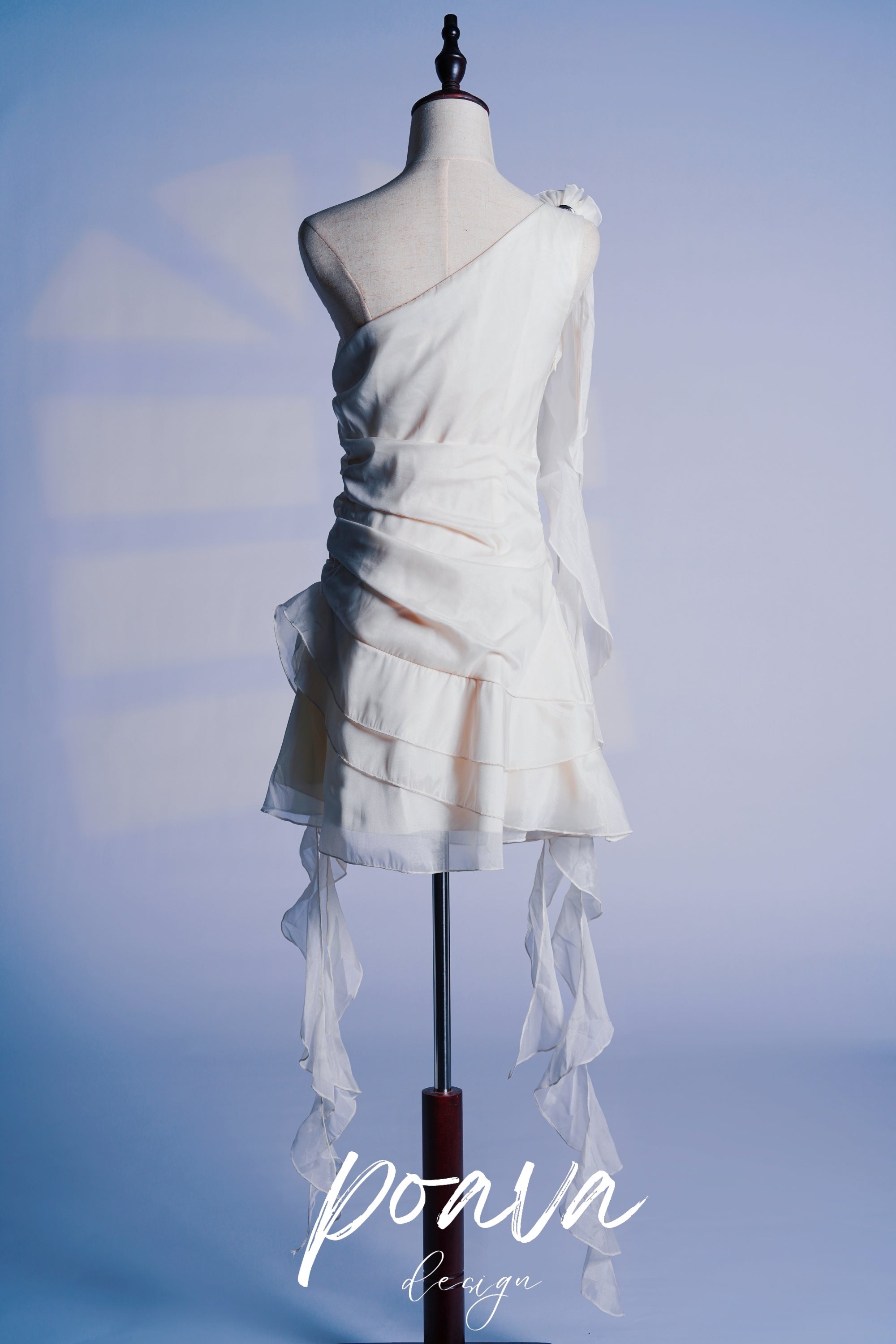 Elegant White One Shoulder Ruffle Mini Dress for Women - Perfect for Summer Parties, Weddings & Date Nights