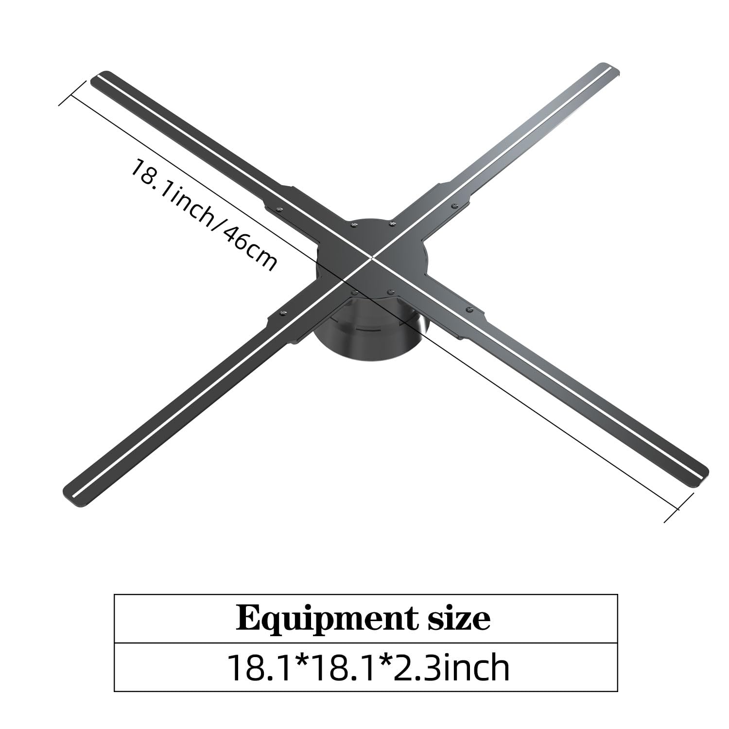 3D Hologram Fan - 18.1 Inch LED Holographic Display with Remote, Bluetooth & WiFi, 700+ Video Library, 2000x1444 HD Resolution - Perfect for Shop Displays, Bar Decor, Christmas & Halloween Events