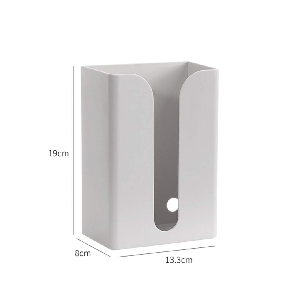 DOITOOL Wall Mounted Bathroom Tissue Cover Box - Grey Napkin Organizer & Paper Dispenser for Bathroom, Kitchen, Office, Bedroom, Hotel - Perfect for Space Saving and Stylish Organization