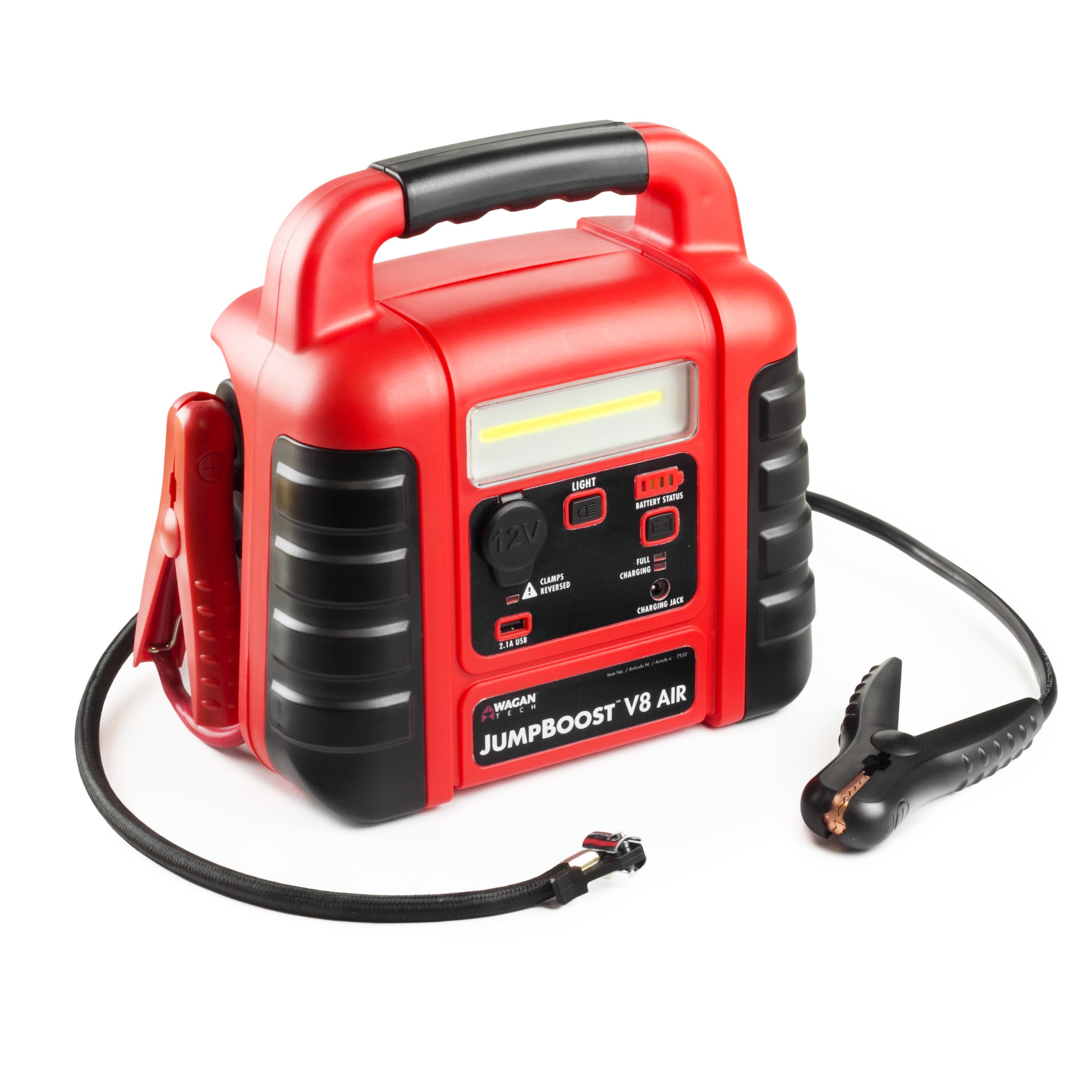 JumpBoost V8 Air - Portable Car Jump Starter with 2000A Peak Current, 12V Battery Booster for Cars, Trucks, SUVs & Motorcycles - Emergency Power Bank & USB Charger for Roadside Assistance & Outdoor Adventures
