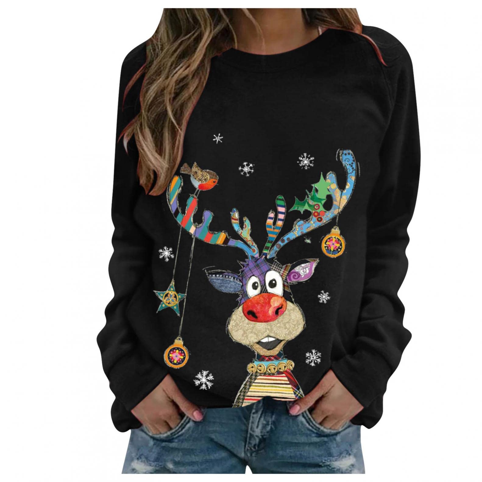Women's Winter & Fall Turtleneck Sweater - Plus Size Knit Pullover Tunic Top for Casual Wear & Layering