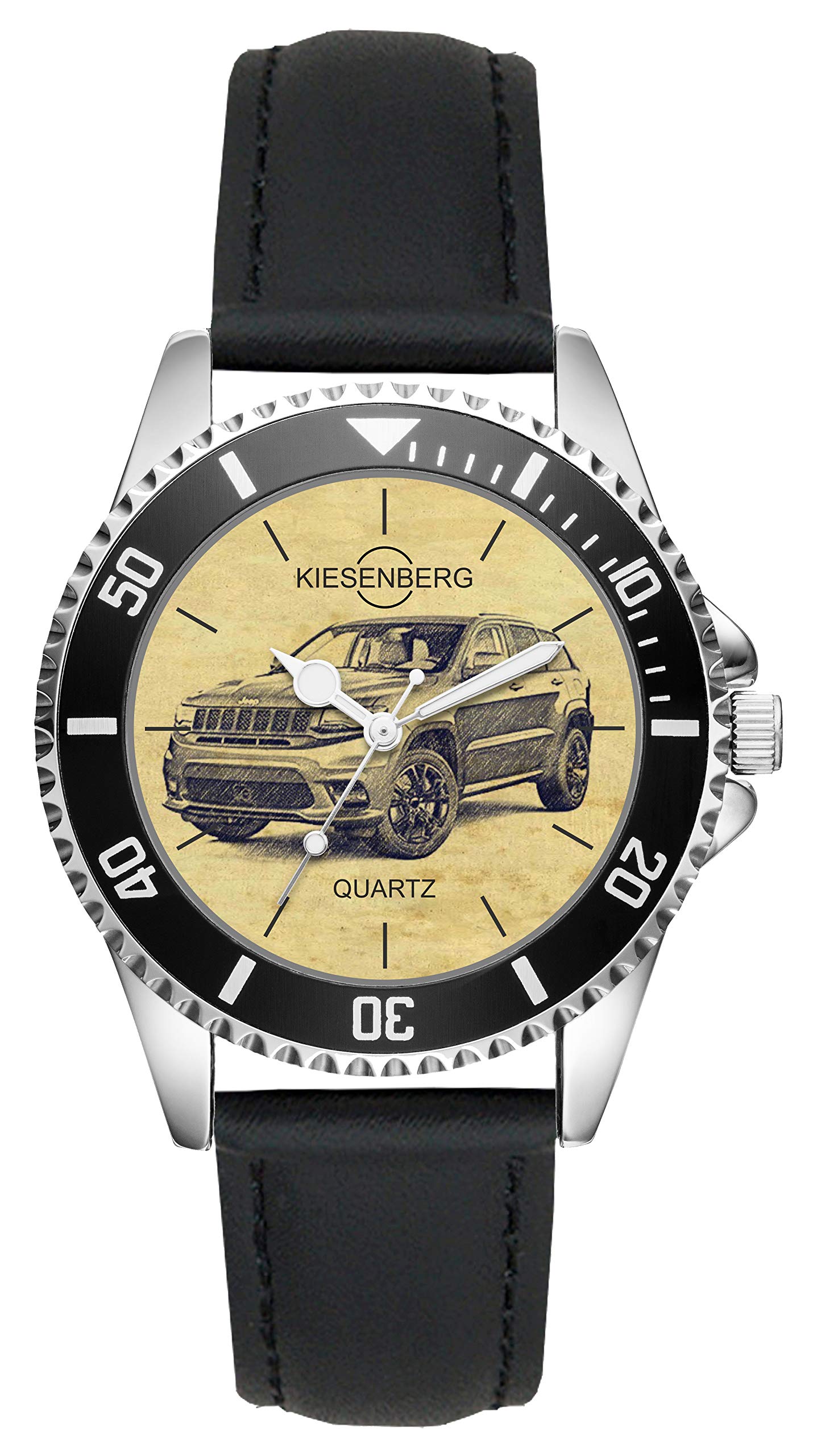 KIESENBERG Jeep Cherokee Driver Watch L-6290 - Stylish Gift for Jeep Enthusiasts | Perfect for Off-Road Adventures & Everyday Wear