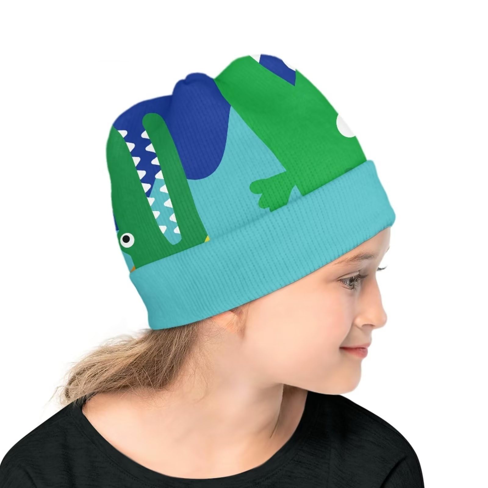 Kids Cartoon Beanies - Warm Winter Hats for Boys & Girls | Soft Knit Cuffed Skull Cap | Birthday Gift | Perfect for Outdoor Play, Snow Days & Holiday Photos