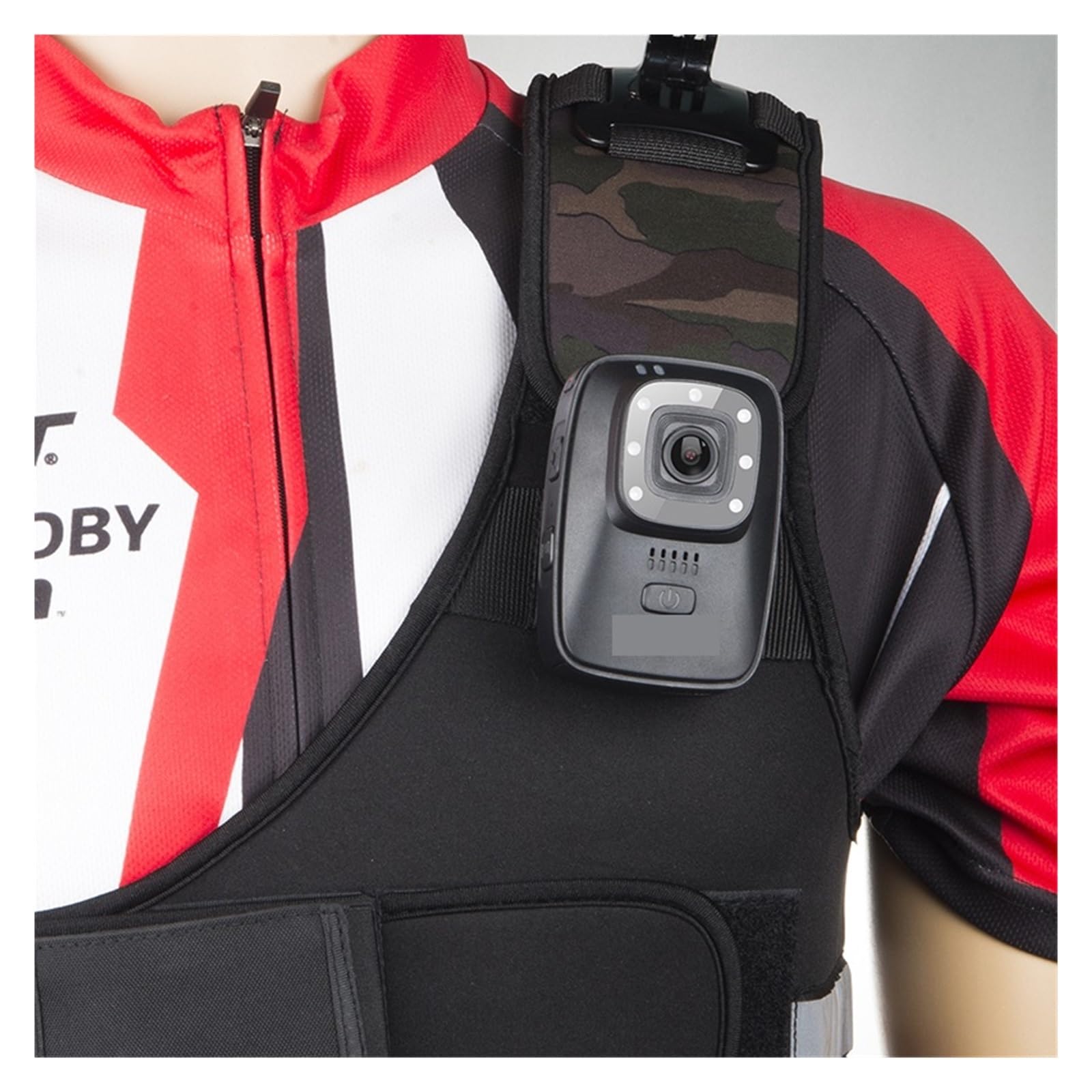 MZZYG 4K Action Camera - Wearable Body Camera with Stabilization, Infrared & Night Vision, Waterproof for Outdoor Sports, Police Enforcement, Nighttime Adventures (Standard)