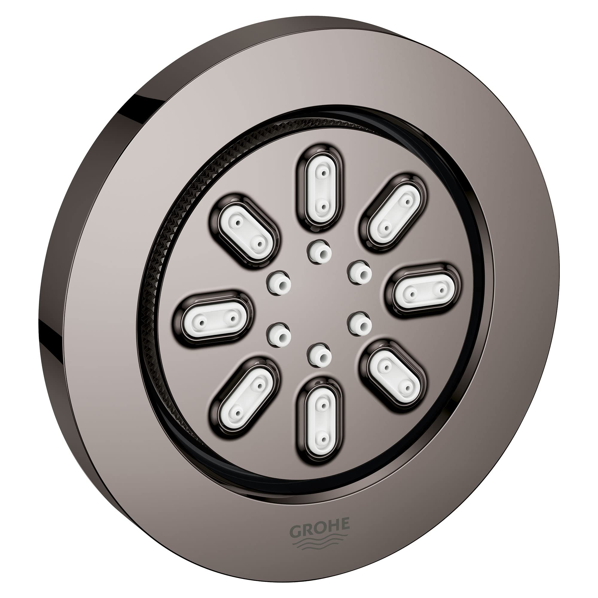 GROHE 26744A00 Aqua 2-Setting Rainshower Body Spray Head with Rain Jet Settings in Hard Graphite - Perfect for Luxury Bathroom and Spa Shower Experience