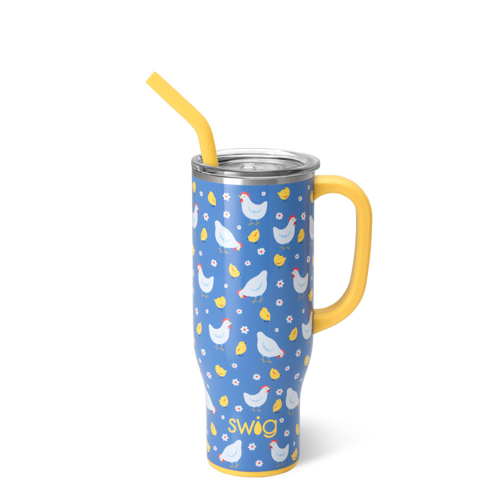 Chicks Dig It Mega Mug 30oz - Large Insulated Coffee Cup with Handle - Perfect for Hot & Cold Drinks at Home, Office or Camping