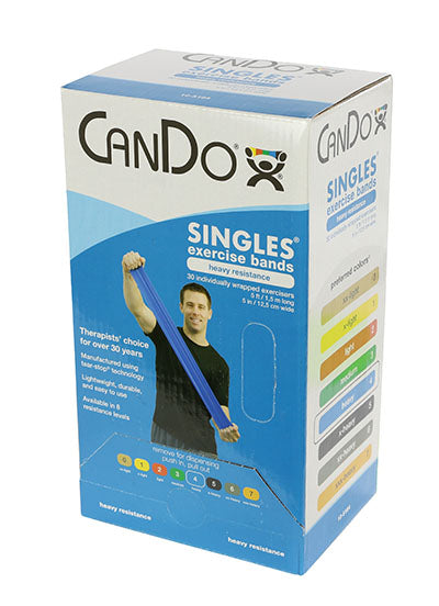 CanDo Pre-Cut Exercise Bands for Strength Training, Physical Therapy, and Home Workouts – Latex Resistance Bands for Fitness, Rehabilitation, and Stretching