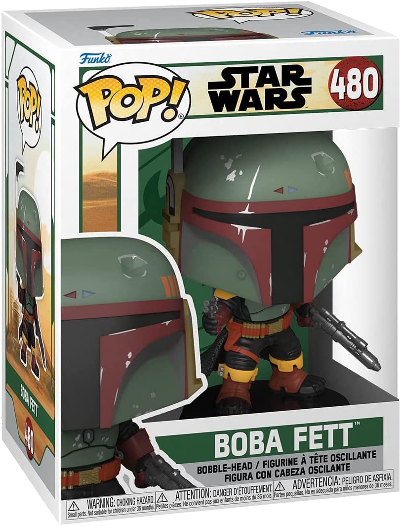 Funko Pop! Star Wars: The Book of Boba Fett - Boba Fett Vinyl Figure with EcoTEK Pop Protector Case | Collectible Action Figure for Display, Gifts & Star Wars Fans
