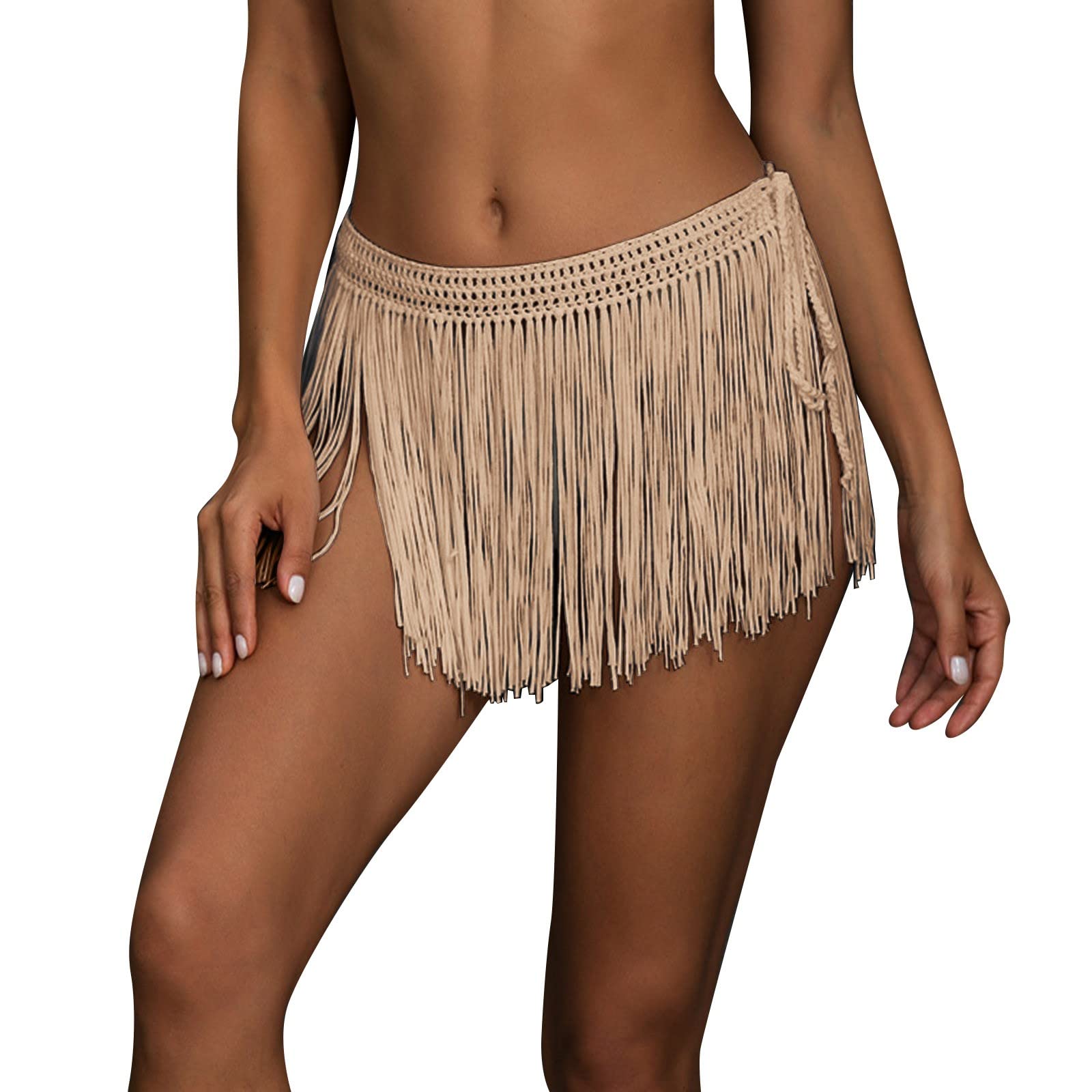 Sexy Women's Lace Cover Up Skirt - Cotton Beachwear Bikini Swimwear for Pool, Beach & Club - Stylish Bathing Suit Cover Up for Summer Vacations