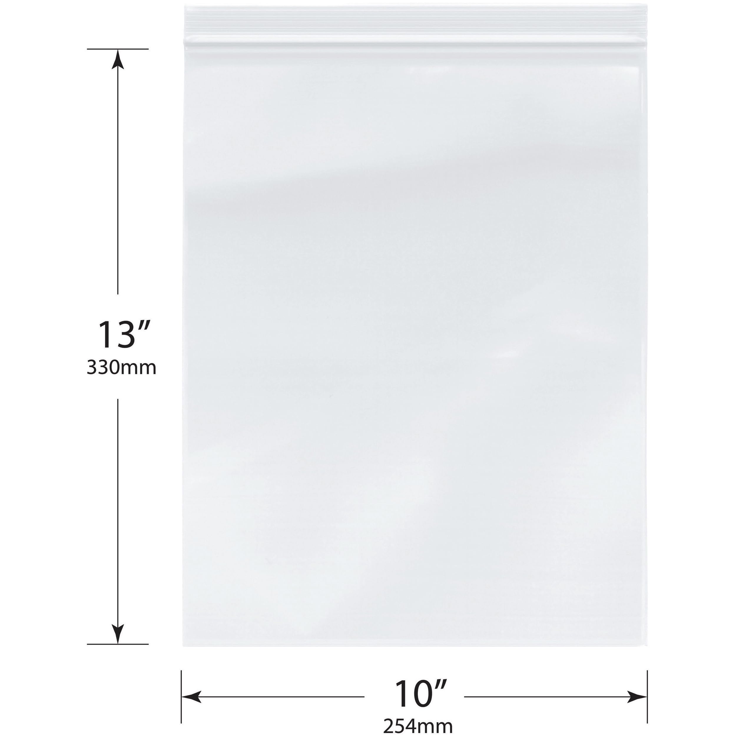 500 Pack 10x13 Inch 4 Mil Heavy Duty Zipper Reclosable Plastic Bags for Storage, Organization & Food Preservation - Durable Freezer Bags for Crafts, Snacks, Jewelry & Small Parts