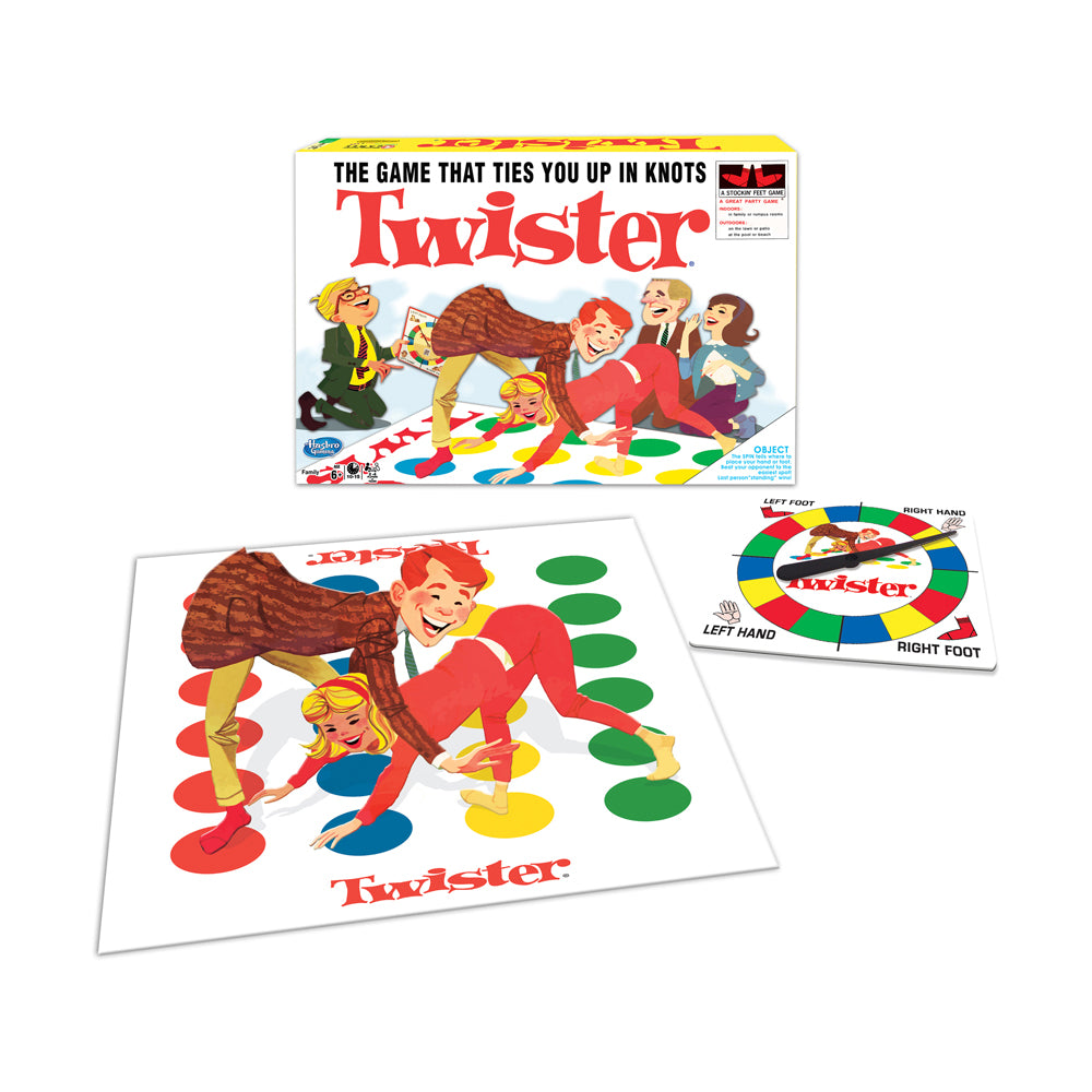 Classic Twister Family Party Game by Winning Moves - Fun Indoor & Outdoor Activity for Kids, Teens & Adults - Perfect for Birthday Parties, Family Game Nights & Team Building Events