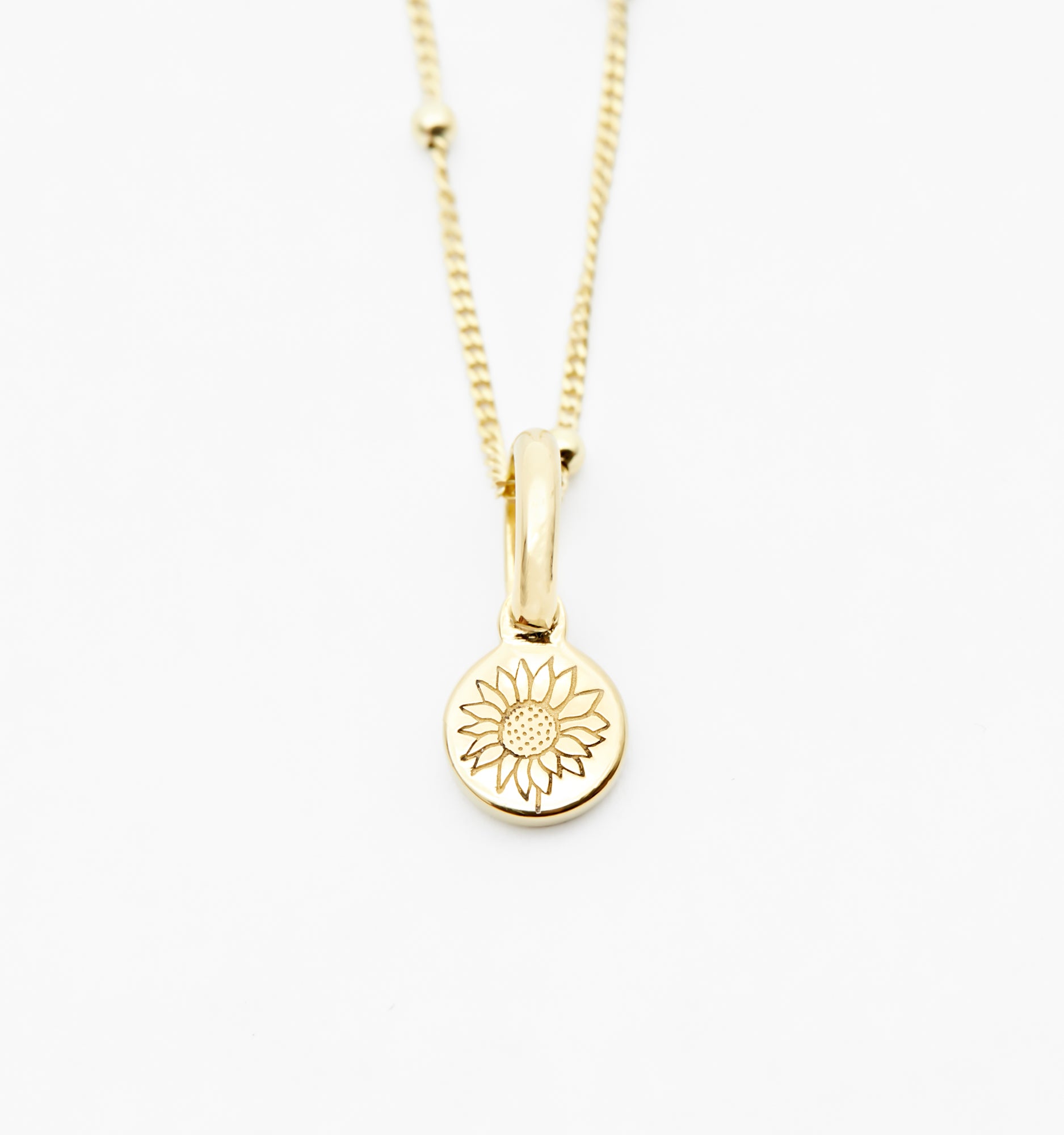 Sunflower Necklace for Women - 14K Gold Plated Floral Pendant Jewelry Gift for Mom, Sister, Birthday, Anniversary | Perfect for Everyday Wear, Weddings & Special Occasions