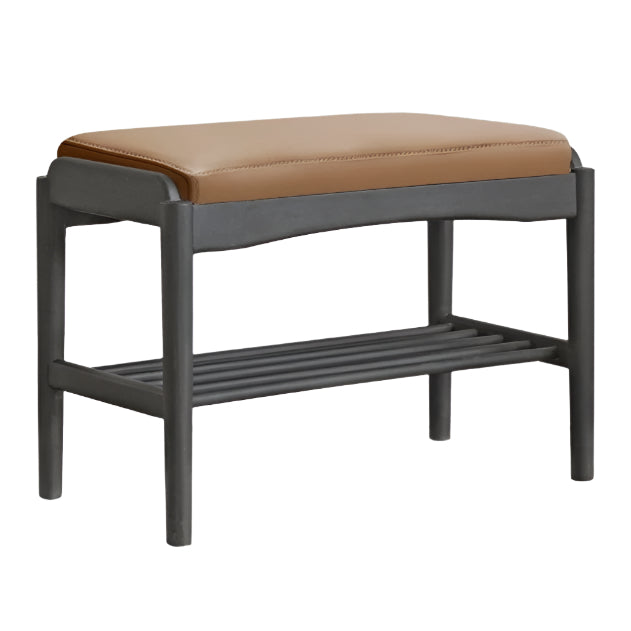 Solid Oak Wood Shoe Bench - Durable Entryway Shoe Storage & Seating for Home, Mudroom, or Bedroom - Perfect for Organizing Shoes & Putting On/Taking Off Footwear