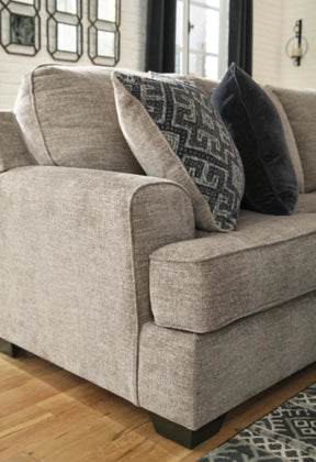 Bavarian 3-Piece Sectional Sofa Set with Stone Gray Fabric - Modern Living Room Furniture for Small Spaces & Apartments
