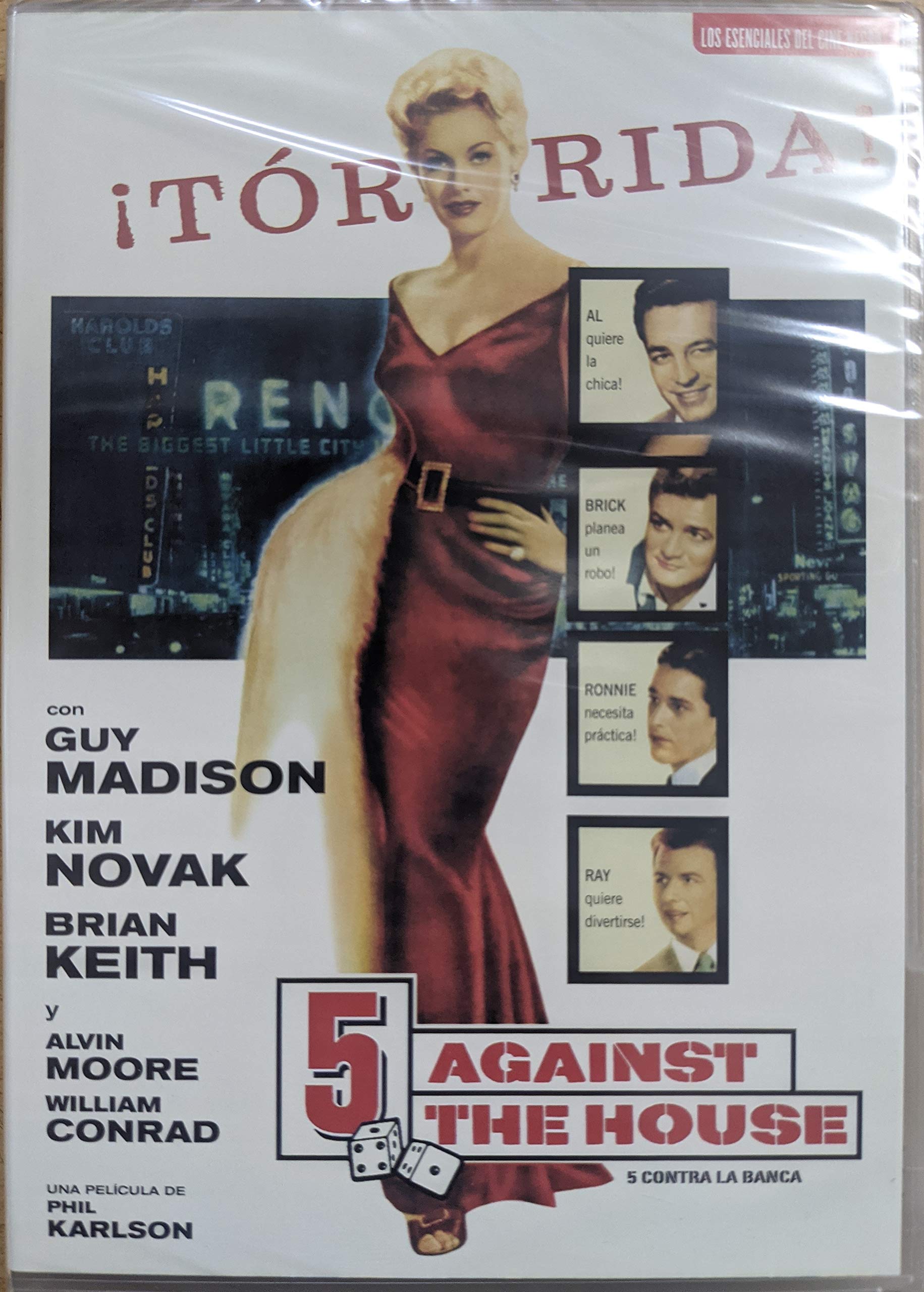 5 Against The House (5 Contra La Banca) - Classic Casino Heist Movie for Thriller Lovers & Movie Night Entertainment