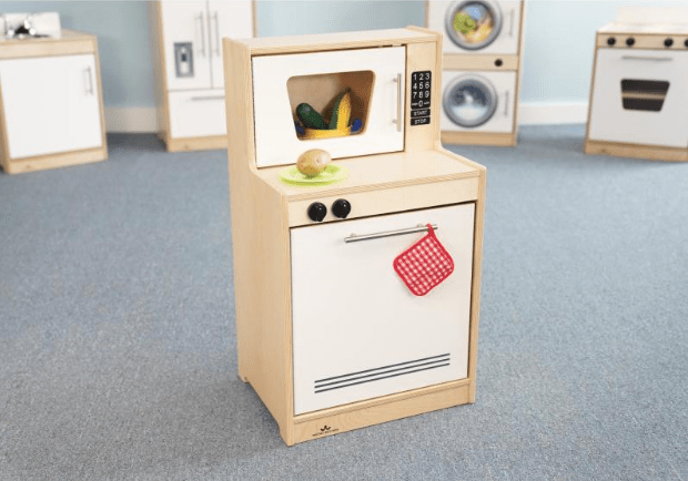 WB7410 White Contemporary Dishwasher and Microwave Combo - Perfect for Modern Kitchens & Small Spaces