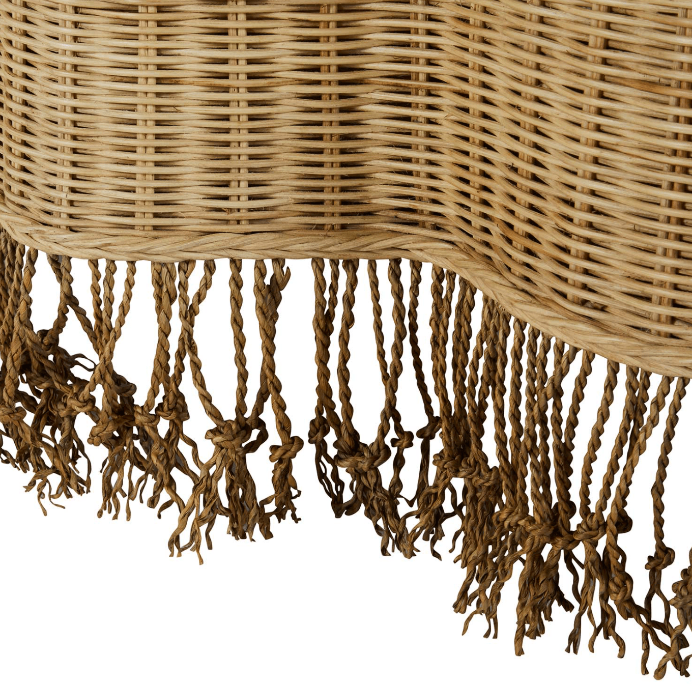Coastal Woven Skirted Console Table - Entryway, Living Room & Hallway Decor for Beach House Style