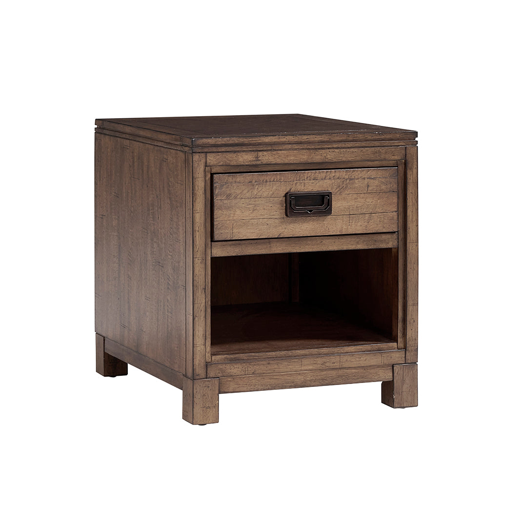 Millers Creek End Table - Modern Side Table for Living Room, Bedroom & Office - Small Accent Table with Sturdy Wooden Frame - Perfect for Holding Lamps, Books & Decor