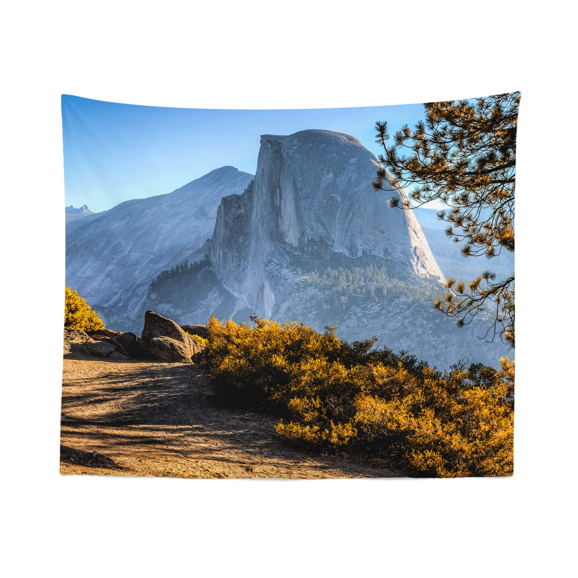 Yosemite National Park Tapestry Wall Hanging - 51x60 Inch Nature Scenery Art Décor - Handmade in USA - Perfect for Bedroom, Living Room & Dorm Wall Decor