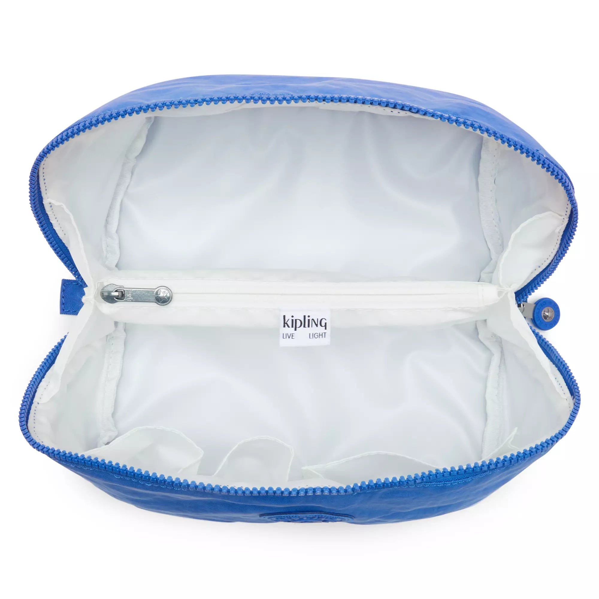 Kipling Mirko Medium Toiletry Bag - Water-Resistant Travel Cosmetic Organizer (Havana Blue) | Perfect for Vacation, Gym & Weekend Getaways