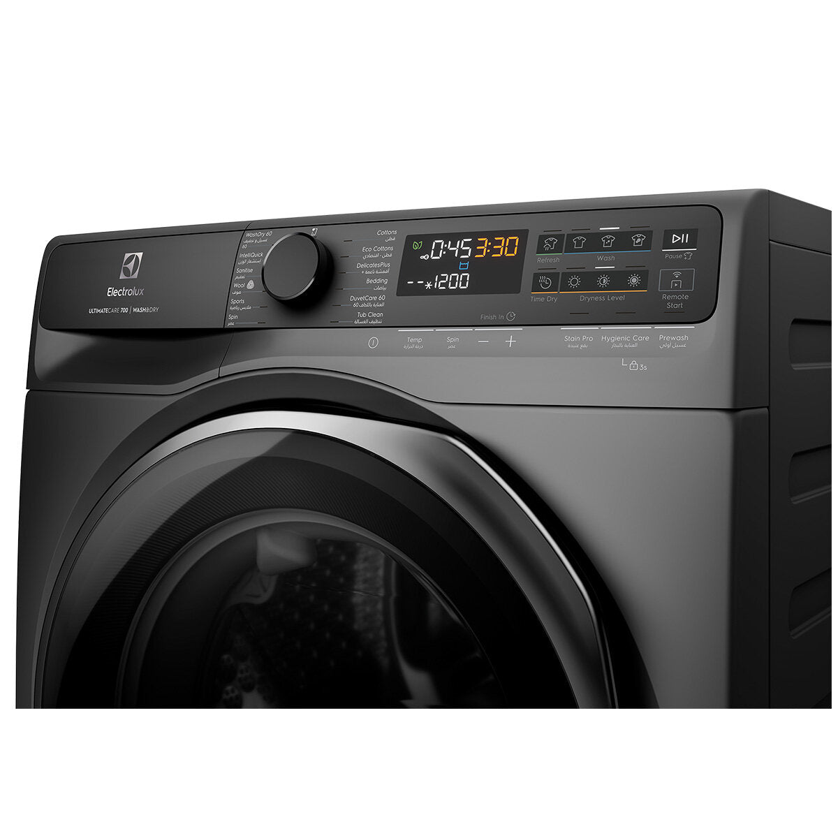 Electrolux UltimateCare 700 10kg/6kg Front Load Washer Dryer Combo - Dark Onyx (EWW1043R7SC) for Laundry Room & Small Spaces