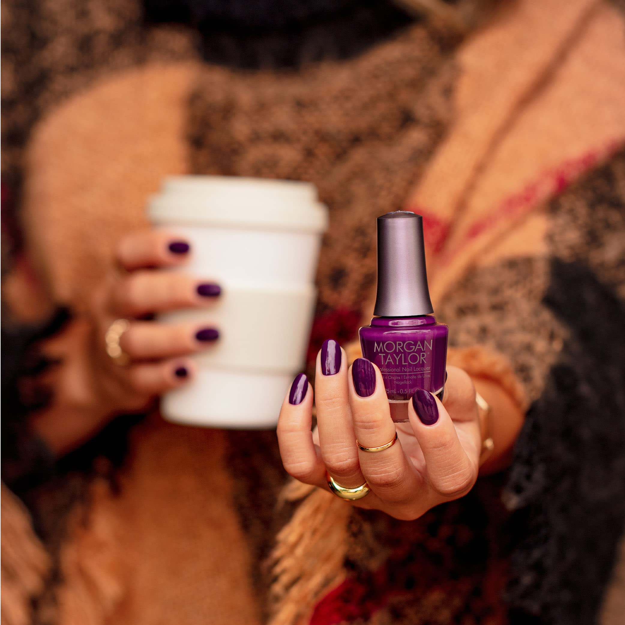 Morgan Taylor Nail Lacquer - Long-Lasting Purple Nail Polish, 0.5 oz - Perfect for Manicures, Pedicures & Special Occasions