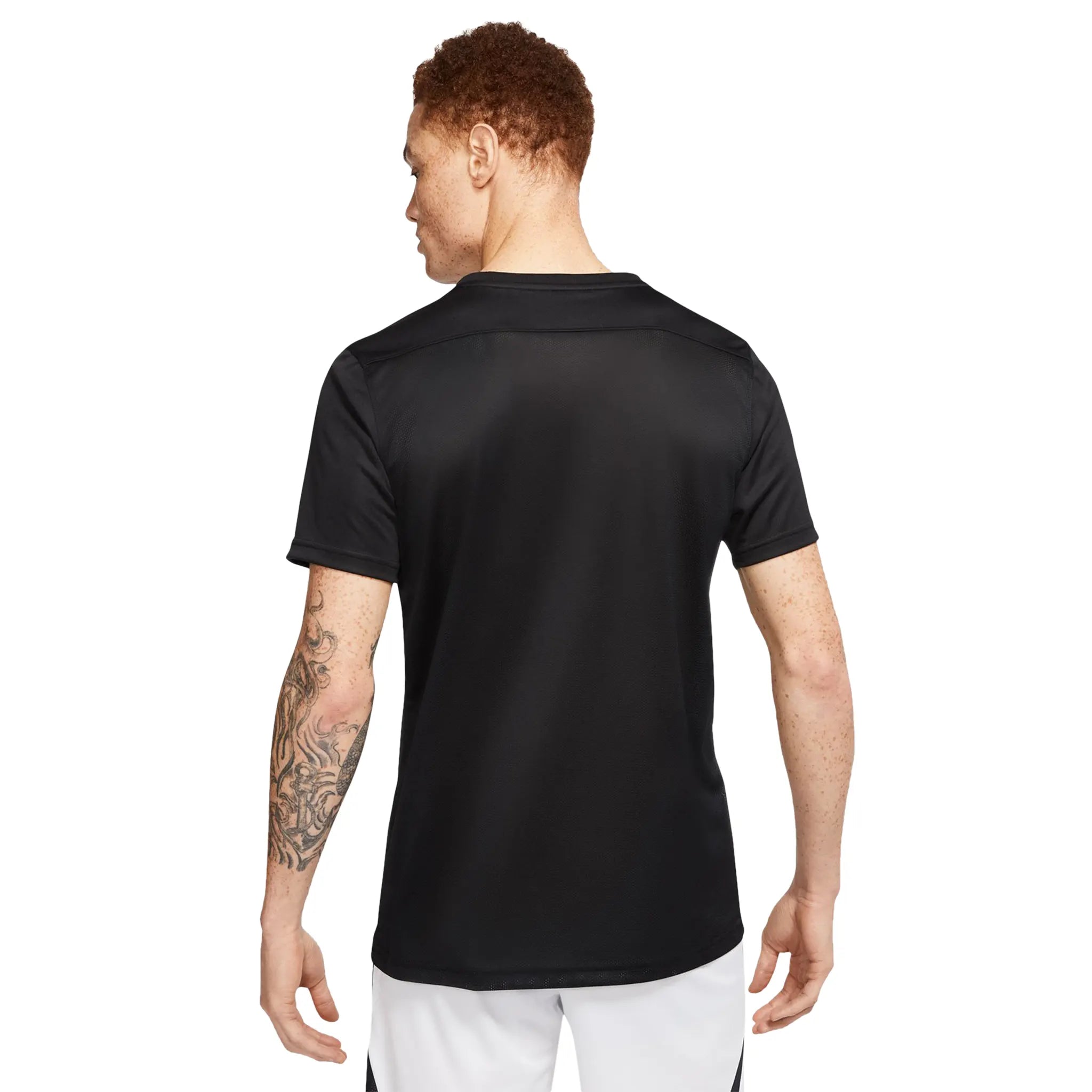 Nike Dri-FIT Park VII Short Sleeve T-Shirt for Men - Moisture-Wicking Athletic Shirt in Black/White - Perfect for Running, Gym Workouts & Casual Wear