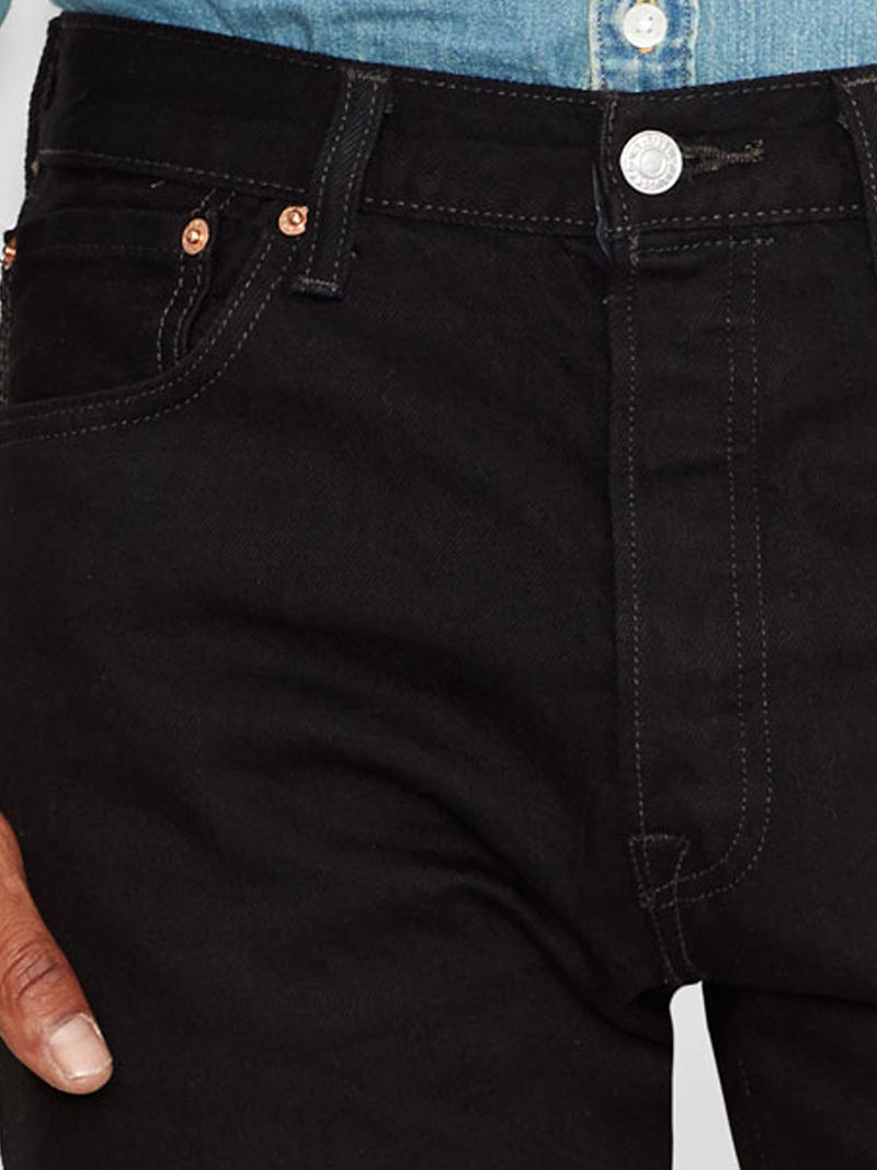 Levi's Men's 501 Original Fit Jeans - Classic 5-Pocket Denim Pants in Black for Casual Wear & Everyday Style