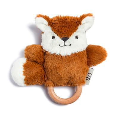Frankie Fox Baby Rattle & Teething Ring - Soothing Teether Toy for Infants 0-12 Months | Perfect for Early Development & Gum Relief | Playtime & Nursery Essential