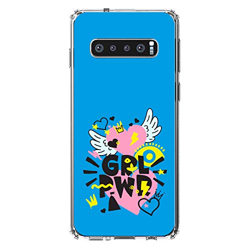 Girl Power - GRL PWR - Pink, Blue, Yellow On Clear Case